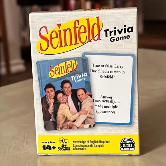 ❣️Seinfeld 90s Television TV Show Sitcom Trivia Card Game Friends Family Night❣️ - Picture 1 of 5